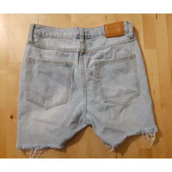 Avec Les Filles Distress Denim Short in Blue Size 26 - Picture 5 of 9